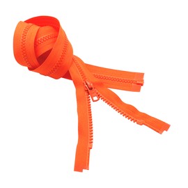80cm Vislon Zipper YKK 5 Moulded Plastic Separating - 523 Orange (1 Zipper/ Pack)