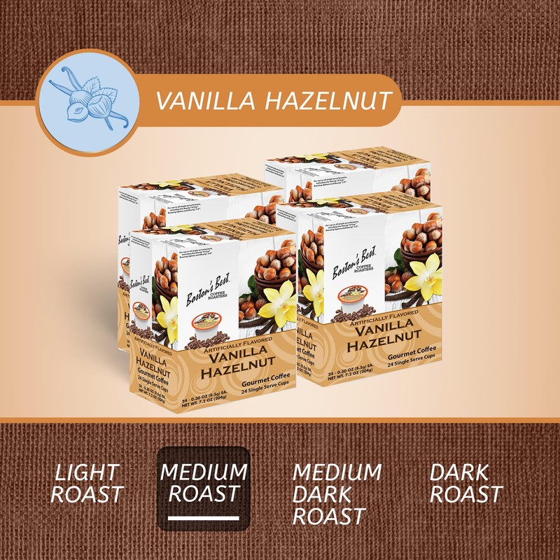 Boston’s Best - Vanilla Hazelnut Delicious Medium Roast Flavored Gourmet