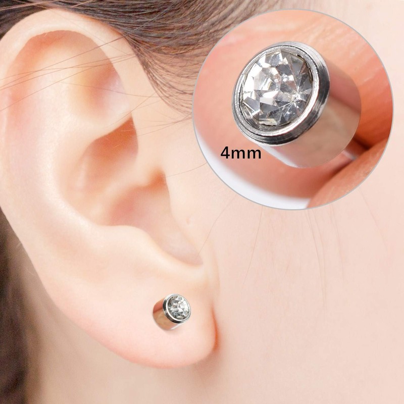 Suskriyocic 2 Pack Disposable Ear Piercing Gun with Ear Studs