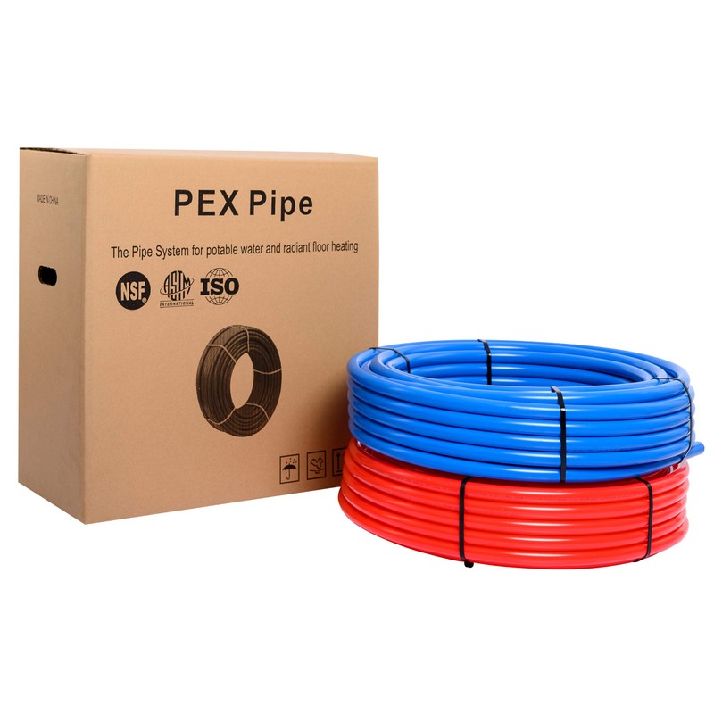 EFIELD Pex-b Pipe/Tubing NSF Certified Blue & Red 1/2 inch