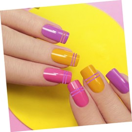 Mikinona 1 Set Nail Gold and Silver Thread Glue Tape Nail Tape Decals Nail Sticker Roller Decorative Tape Upholstery Tape Manicure Lint Nail Art Tips Nail Art Sticker Tape Line Sticker