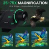 BIBIRE 25-75x60 HD Straight Spotting Scope with Tripod and Phone