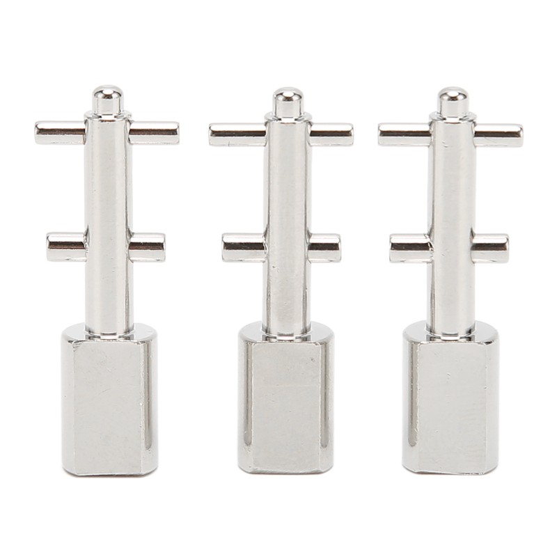 3pcs Toggle Switch Matte Chrome Coating Heavy Duty Toggle Flick