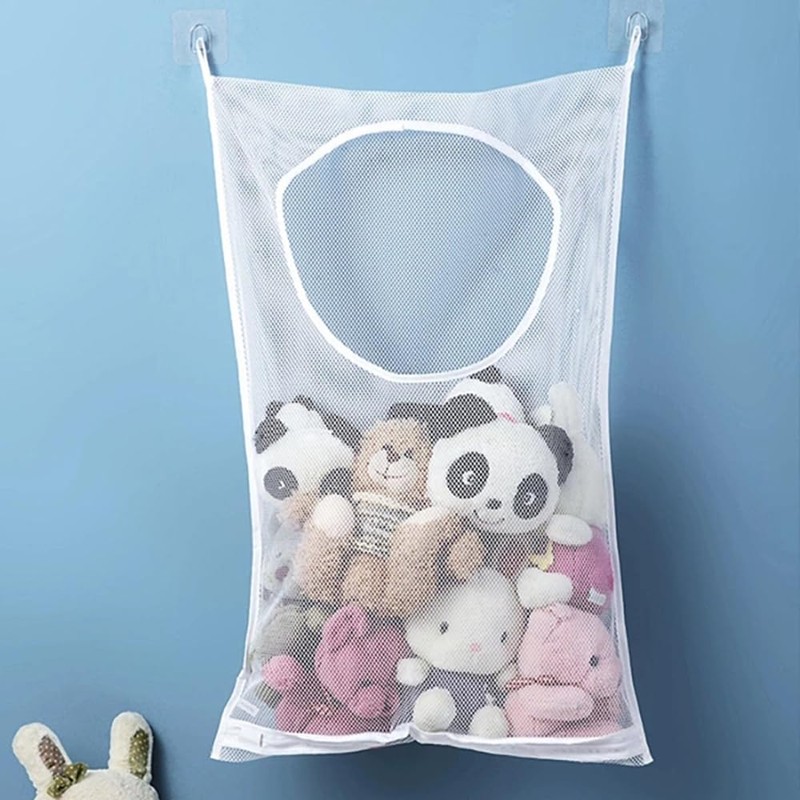 2 Pack Portable Laundry Bag,Hanging Laundry Hamper Bag, Mesh Laundry