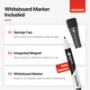 GAUDER Magnetic Dry Erase Labels | (75 x 25 mm)