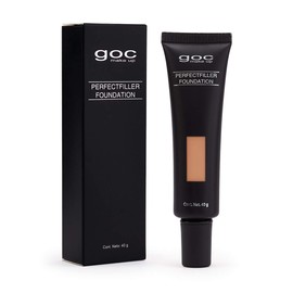Maquillaje liquido, Perfect Filler Foundation, GOC, Extra cobertura, Acabado matte con efecto natural, Textura suave, Para todo tipo de piel, Tono 100