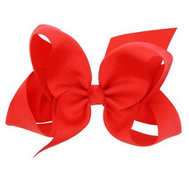 ZCYYYS Hair Clips Boutique Hair Bows Alligator Clip for Women Girl Hairpin 6 Inch TSFJ02N (Red)