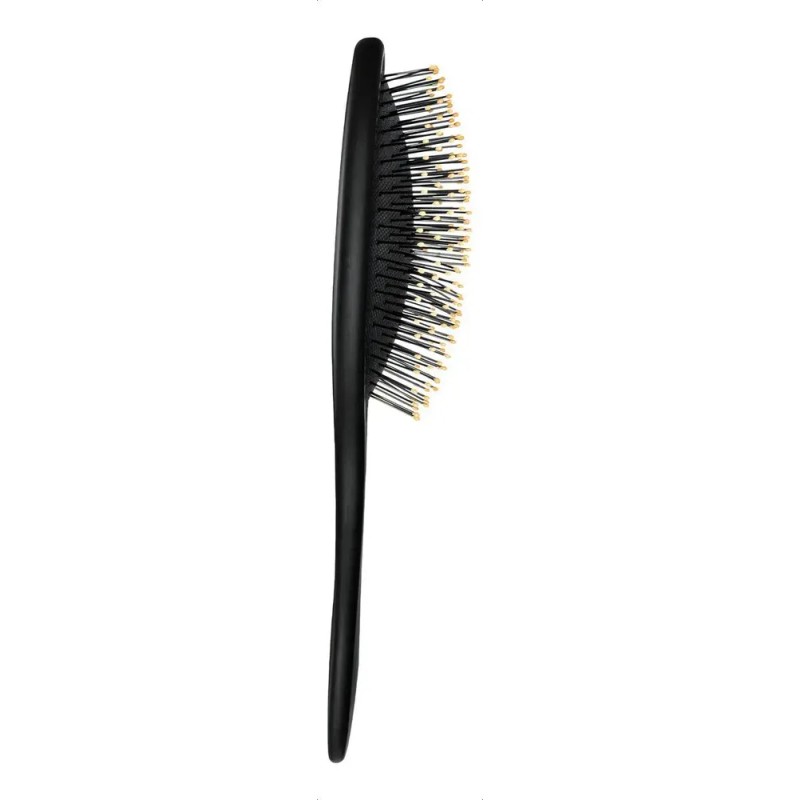 Cepillo de Cabello Desenredante Ovalado Acolchado Negro Ultra Thin Timco