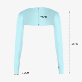 Cooling Shawl Arm Sleeves for Women Men, Breathable Sun Protection Anti UV Arm Sleeves for Outdoor Sports (Skin Color)