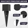 1 Pcs 6"x6" Fence Post Anchor Ground Spike 22"(Actual 5.6"x5.6")
