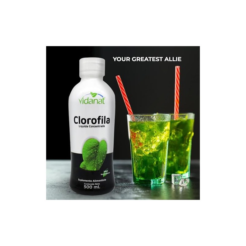 Vidanat Clorofila 500 ml – Suplemento Alimenticio de Origen Vegetal