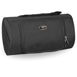 Milwaukee Leather MP8175 Medium Black Motorcycle Textile Roll Top Bag with Zipper Closure - One Size