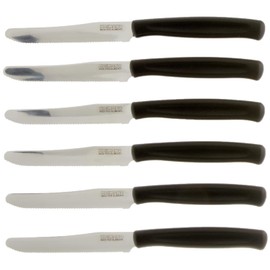 Kaimano Dinamik Tischmesser, Edelstahl, Schwarz, 28 x 10 x 2 cm, 6 Einheiten