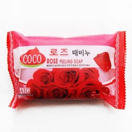 Seongwon Rose Exfoliating Soap Seongwon Soap Seongwon Exfoliating Soap Facial Soap Beauty Soap Facial Cleanser / 성원로즈때비누 성원비누 성원때비누 세안비누 미용비누 세안제