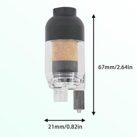 ABEST Airbrush Filter In-line Mini Air Filter Water Separator Water Trap Filter Oil Separator Kit, Connects to Airbrushes and Hoses with 1/8 Inch Thread for Air Compressor G1/8 Connector