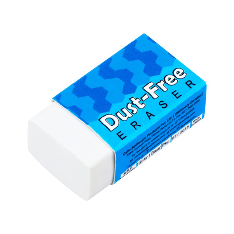 DUST-Free Pencil Erasers, Medium, Pack of 20, Multipack, White Colour