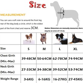 Dog Harness,Dog Adjustable No-pull Escape proof Harness Breathable Oxford Reflective Pet Vest Harness for Small Dogs Medium Dogs (S, Sky Blue)