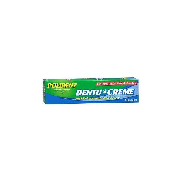 Polident Dentu-Creme Denture Cleaner - 3.9 oz, Pack of 5