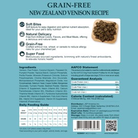 Herz Air-Dried Dog Food – New Zealand Venison Recipe 2 lb, Single Pure-Meat, Grain Free, All Natural, High Protein, Limited Ingredients