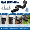 Retractable Downspout Extension for Rain Gutters – Adjustable Drainage Extender