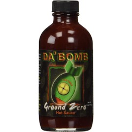 Da Bomb - Ground Zero - Original Hot Sauce - 321,900 Scovilles - 4oz Bottle - Made in USA with Habanero Peppers- Non-GMO, Gluten Free, Sugar Free, Keto - Pack of 1