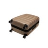 Rockland Melbourne Hardside Expandable Spinner Wheel Luggage, Champagne, Checked Large
