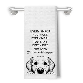 XUNLURY Golden Retriever Gifts Kitchen Towels, Golden Retriever Decor Hand Towels for Bathroom, Gifts for Golden Retriever Lovers Dish Towels Tea Towels, Golden Retriever Gifts for Women, 16x24 Inch