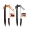 2PCS Smudge-Proof Waterproof Brown Mascara, Lengthening & Volumizing, Hypoallergenic, Fine