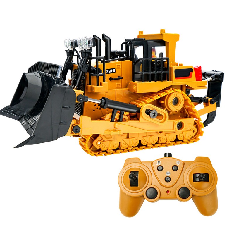 1:24 9CH TrackType Tractor Toy 2.4G Remote Control Engineering Vehicle