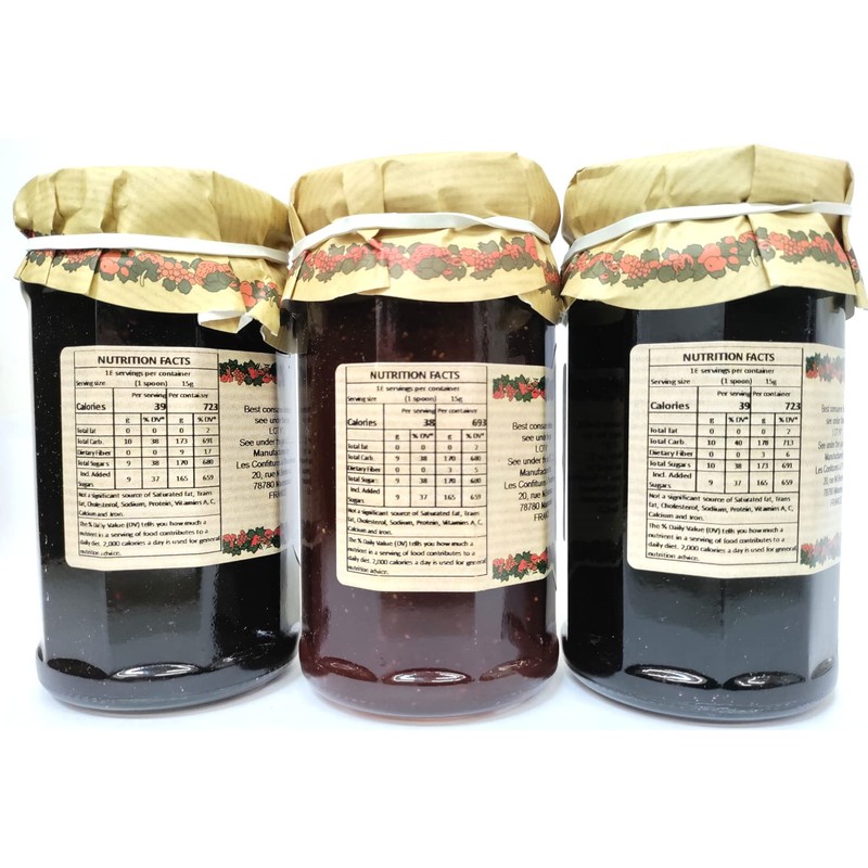 Artisanal French Jams Berry Variety | Wild Blueberry, Wild Strawberry
