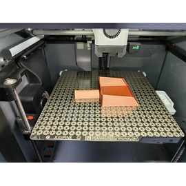 JUUPINE Upgraded Etching Technology Snowflake Build Plate 257x257mm for Bambu Lab X1C/X1/X1E/P1P/P1S/A1 3D Printer,Snowflake+Vortex Pattern,Double Sided 0.5mm Flexible Spring Steel Plate Platform.