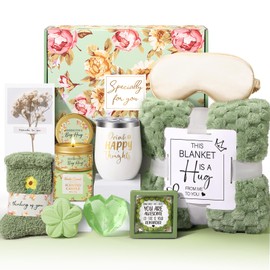 Birthday Gifts for Women, Get Well Soon Self Care Gift Basket, Unique Gift Baskets for Women, Best Friend Birthday Gifts, Vanilla Relaxing Care Package for Mom Her BFF Sister Wife Girlfriend