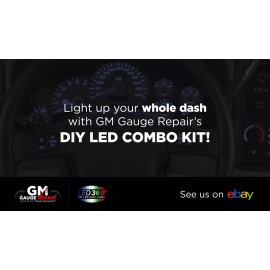 LED360 Dash Bulb to LED Conversion Kit with White LEDs 2003 04 05 06 GM Truck and SUVs