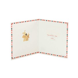 Boofle Cute Valentine's Day Card for Daddy, Her, Red