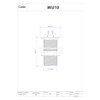 McAlpine WU10 Domed Flange Urinal Waste, White