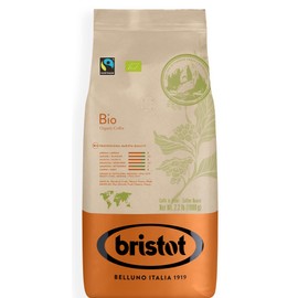 Bristot Organic Italian Coffee Beans | Premium Selection | Italian Espresso Beans Whole | Fair Trade | Medium Roast | 2.2 lb/1kg