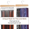 TOPIA HANGER 40 Hooks Belt Tie Hanger Space Saving for