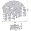 Hying Christmas Trees Cutting Dies for Card Making, Xmas Sleigh