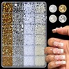 Lifextol 10000pc Nail Charms and Gems Junk Case Charms Rhinestones