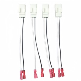 Losato 72-6514 Speaker Adapter (4 Pieces) for Dodge, Ram car Front and Rear Door Speaker Adapter Harness, Speaker Harness, Adapter Connector, Adapter Plug.