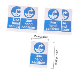 Operitacx Pack of 5 Warning Stickers Labels Hand Soap Signs with Safety Stickers Stickers Hands Wash Decals Hand Sign Emblems Child White Wall Sticker Advanced