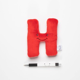 Alphapals Educational Plush Letter H - Ruby Red 4" Stuffed Alphabet - Machine Washable Toys - Perfect Learning Language Awareness and ABCs Recognition Gifts for Kids, 3, 4, & 5 Year Olds