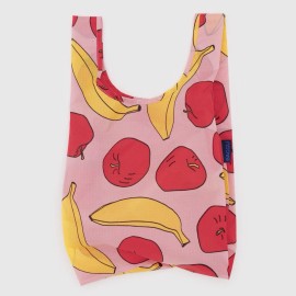 BAGGU NEW! Baggu BABY BAG “Light Pink Apples & Bananas” Recyc. Nylon, SOLD OUT & RARE!