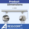 3FT Aluminum Handrail Kit for Indoor/Outdoor Stairs (2–18 FT Available)