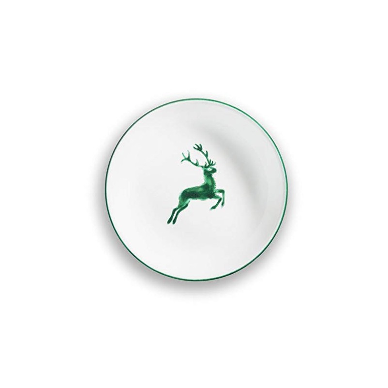 GMUNDNER KERAMIK Soup Plate Cup Diameter 20 cm Green Deer