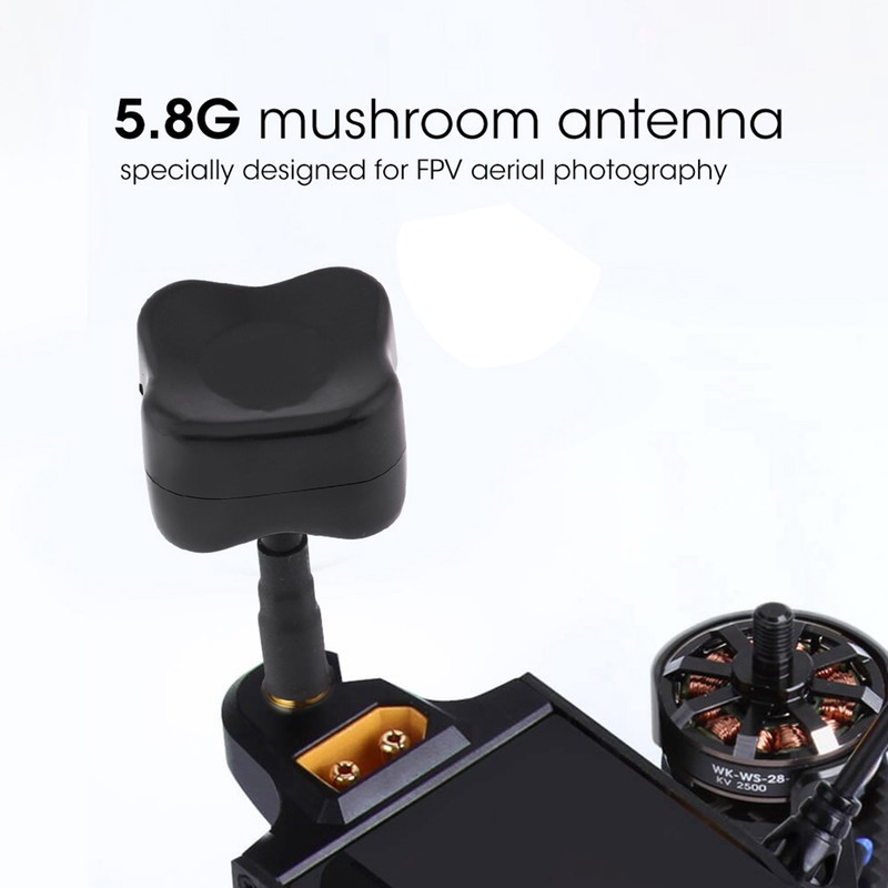 5.8G 2dBi LHCP Quadcopter FPV Mushroom 50mm Antenna SMA/RP SMA