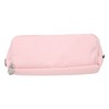 Pen Pencil Case 3 Compartments Canvas Portable Large Capacity Pencil