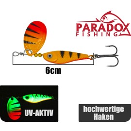 Paradox Fishing Spinner Sets 9 g I 5 Pieces I Perch Bait Pike Bait Jig Spinner Spin Jig for Bass Fishing Spinner Bait - Spinner Bait