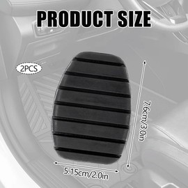 2 PCS Car Clutch Brake Pedal Non Slip Car Pedal Cover Rubber Rubber Pad Covers Repalcement for Renault for Clio Megane Vauxhall Kangoo 7700416724 4653100QAC 91159860 Automobile Accessories