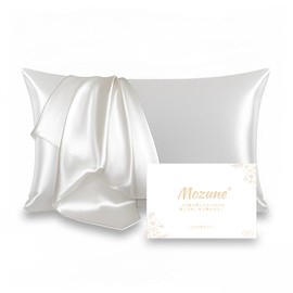 Silk pillowcase, one side 100% silk pillow cover, envelope type, 22 mumme, grade 6A, Tencel, washable, anti-hair manic, gentle on sensitive skin, skin moisturizing, wrinkle reduction, breathable